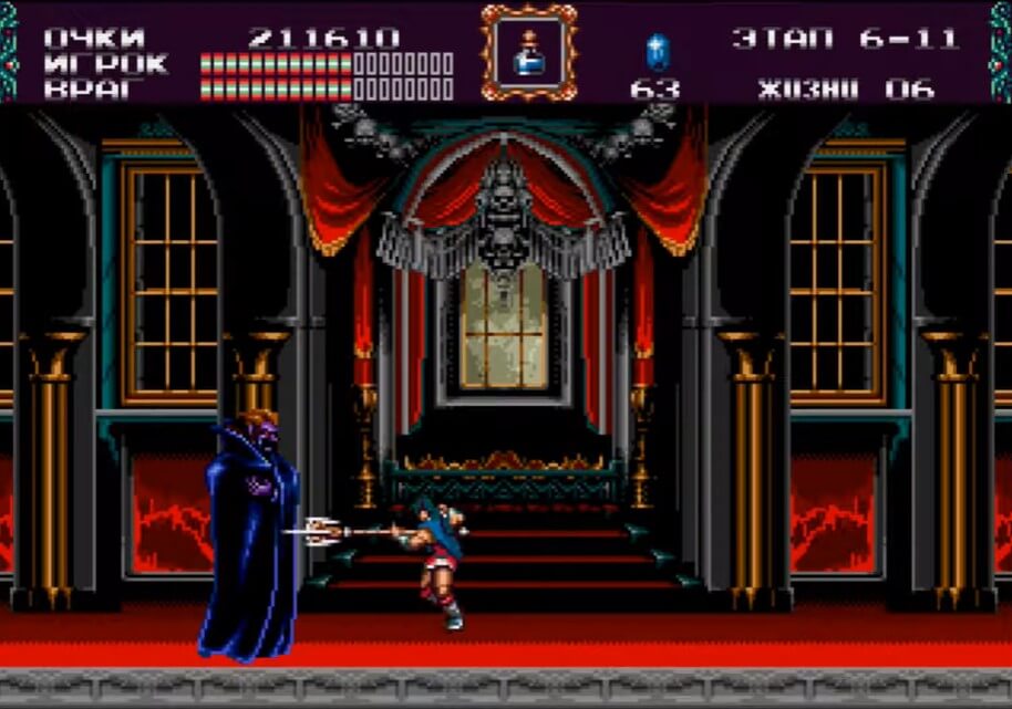 Castlevania Bloodlines - геймплей игры Sega Mega Drive\Genesis